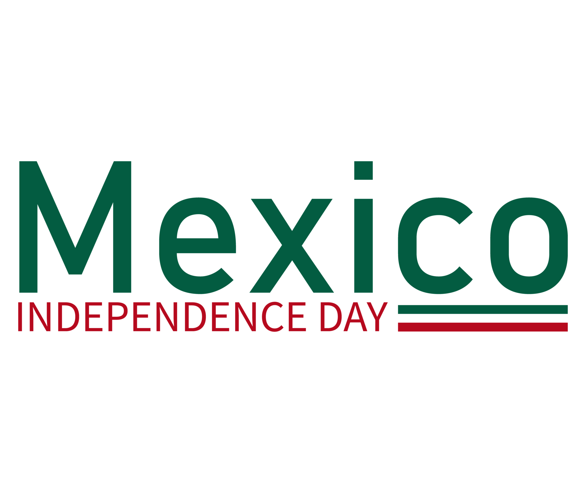 Mexico independence day text with flag ribbon illustration 33883906 PNG