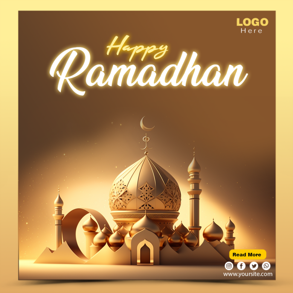 islamic digital baner mallar. ramadan social media berättelse och posta psd mall