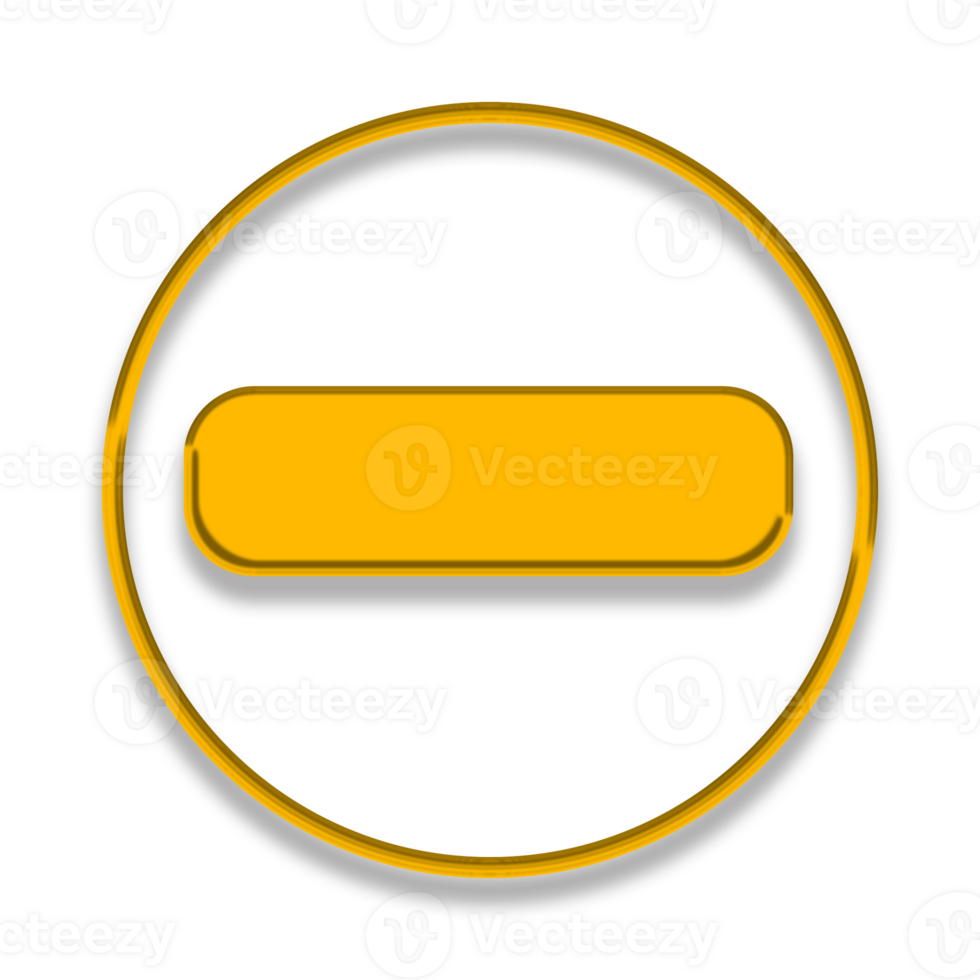 Yellow buttons illustration isolated transparent png