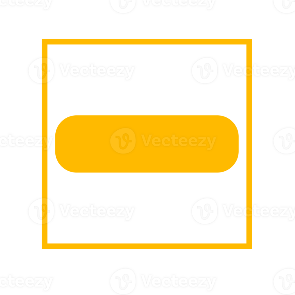 Yellow buttons illustration isolated transparent png