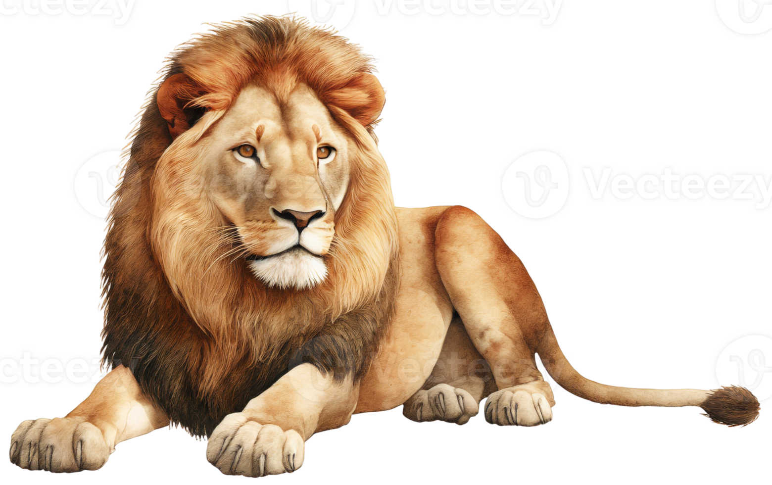 Lion. AI Generative png
