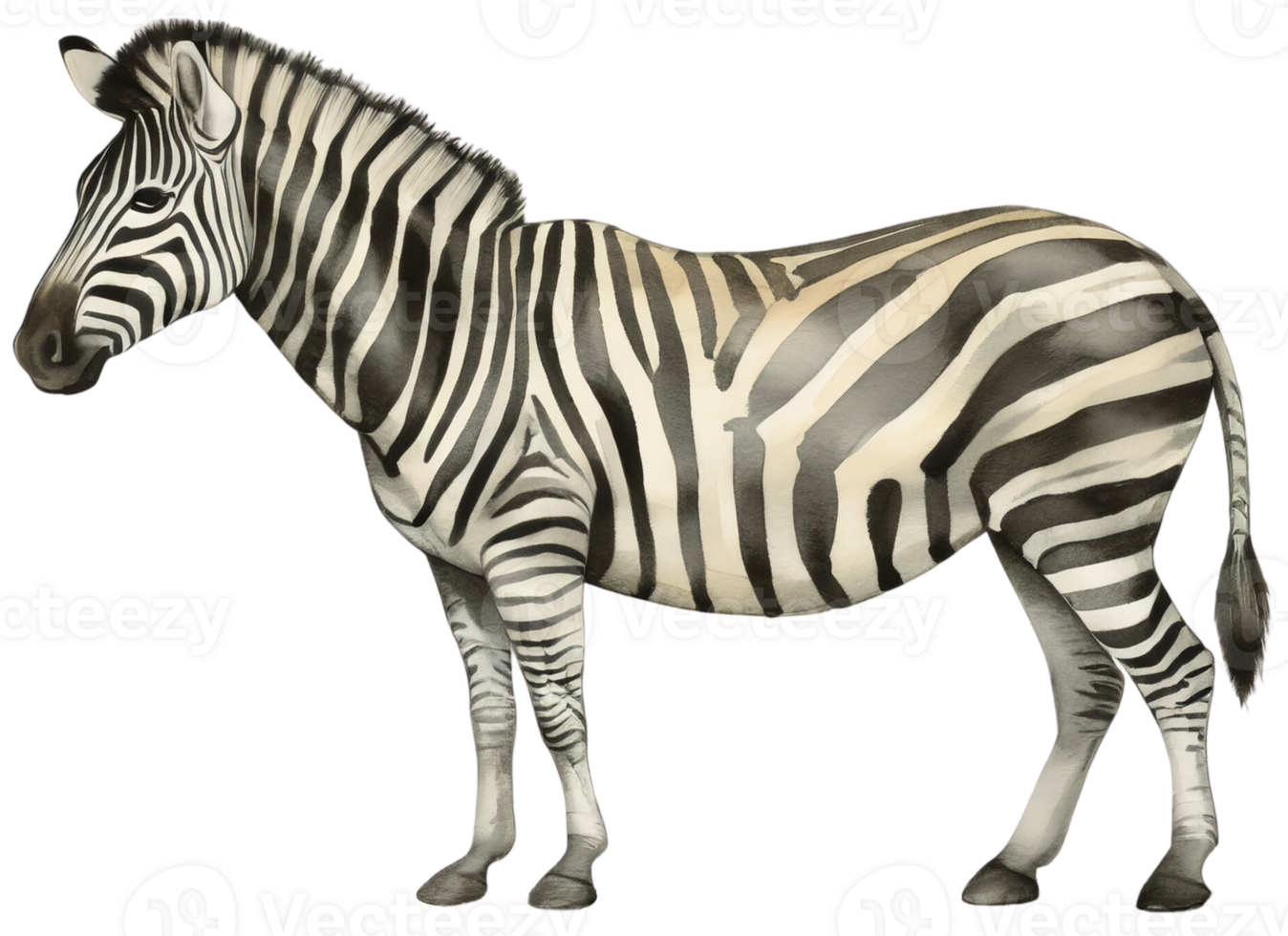 zebra. ai generativo png