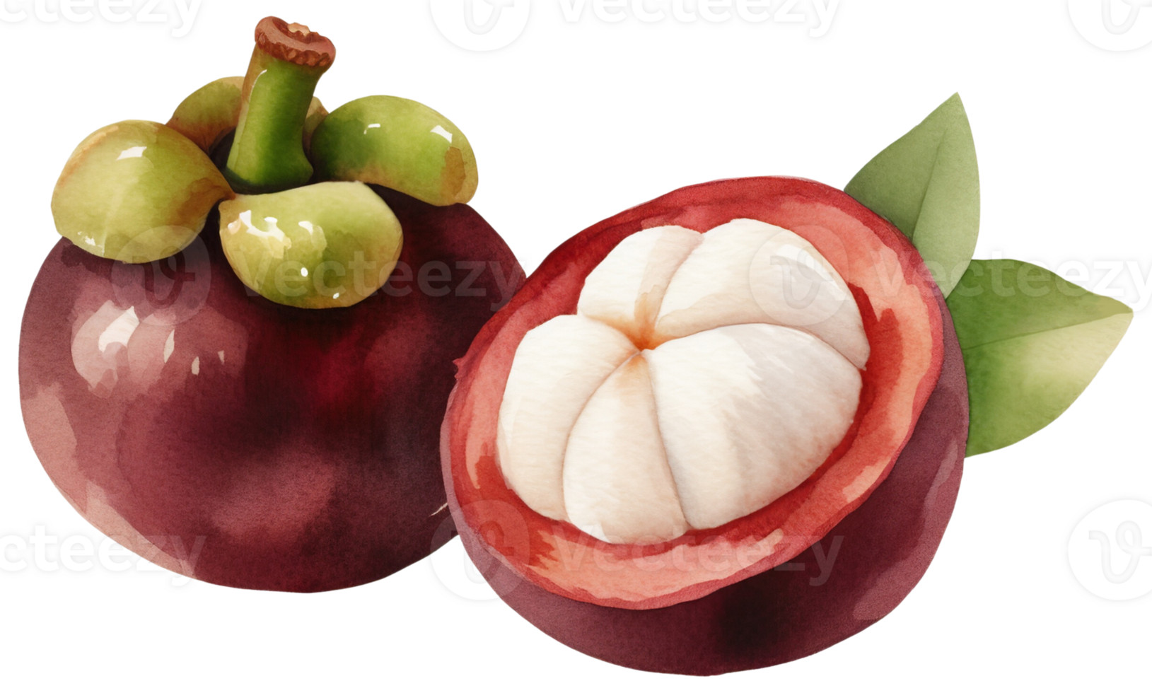 Mangosteen. AI Generative png