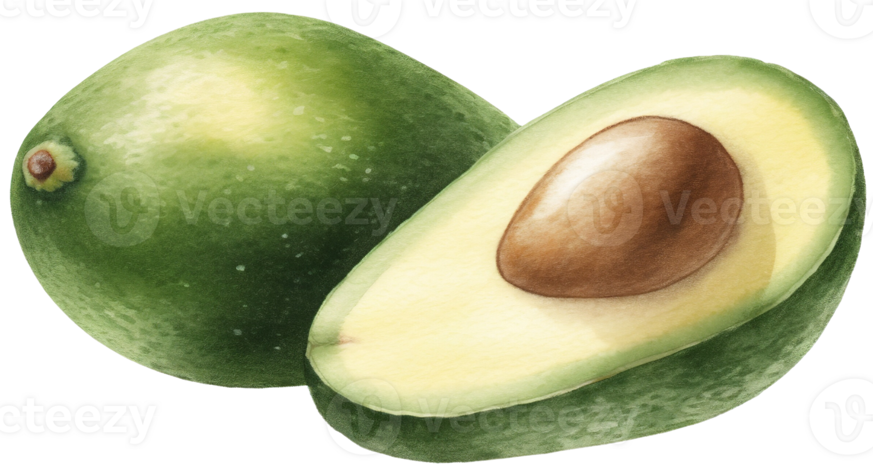 Avocado. AI Generative png