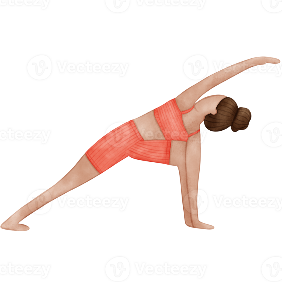 Yoga Pose, watercolor yoga png
