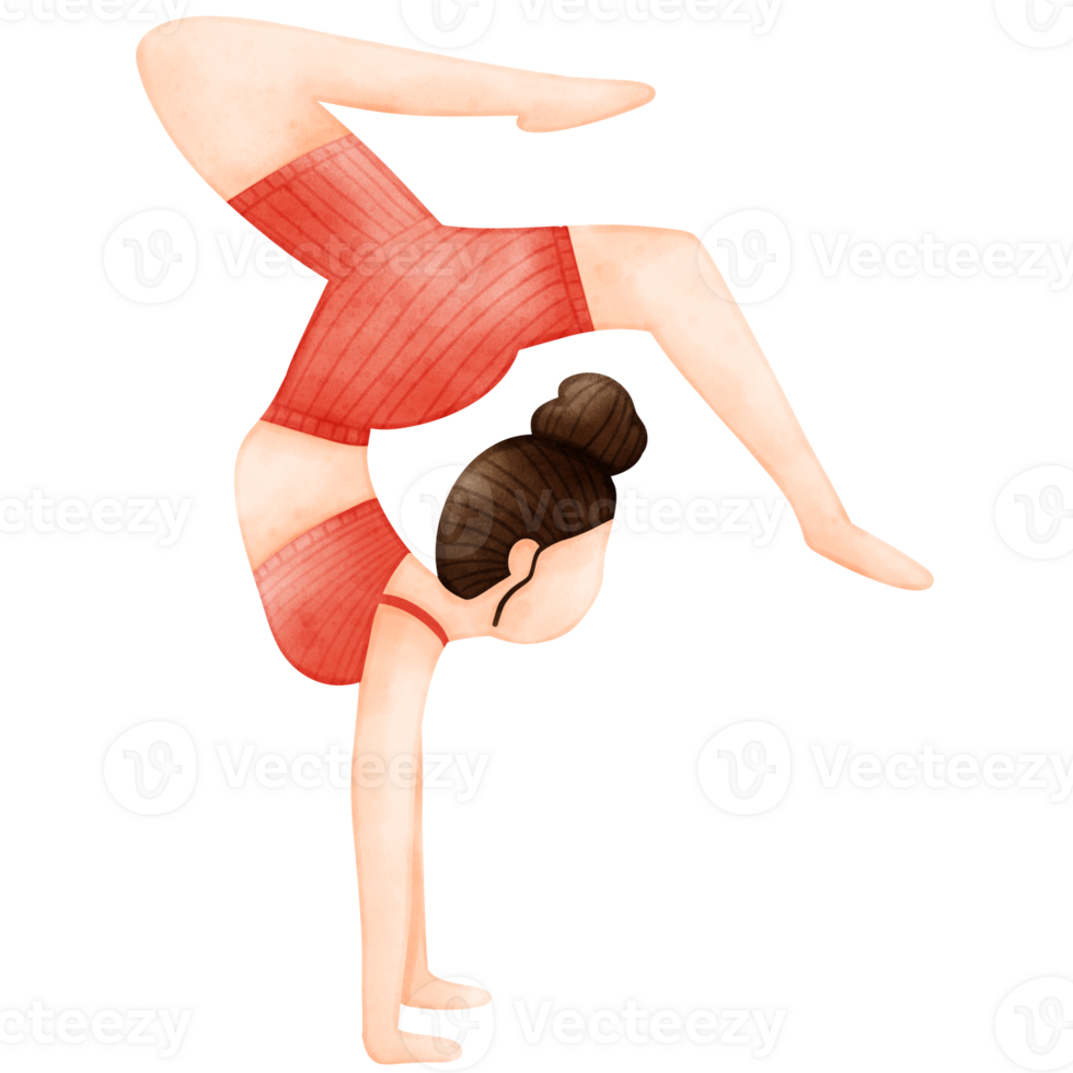 Yoga Pose, watercolor yoga png