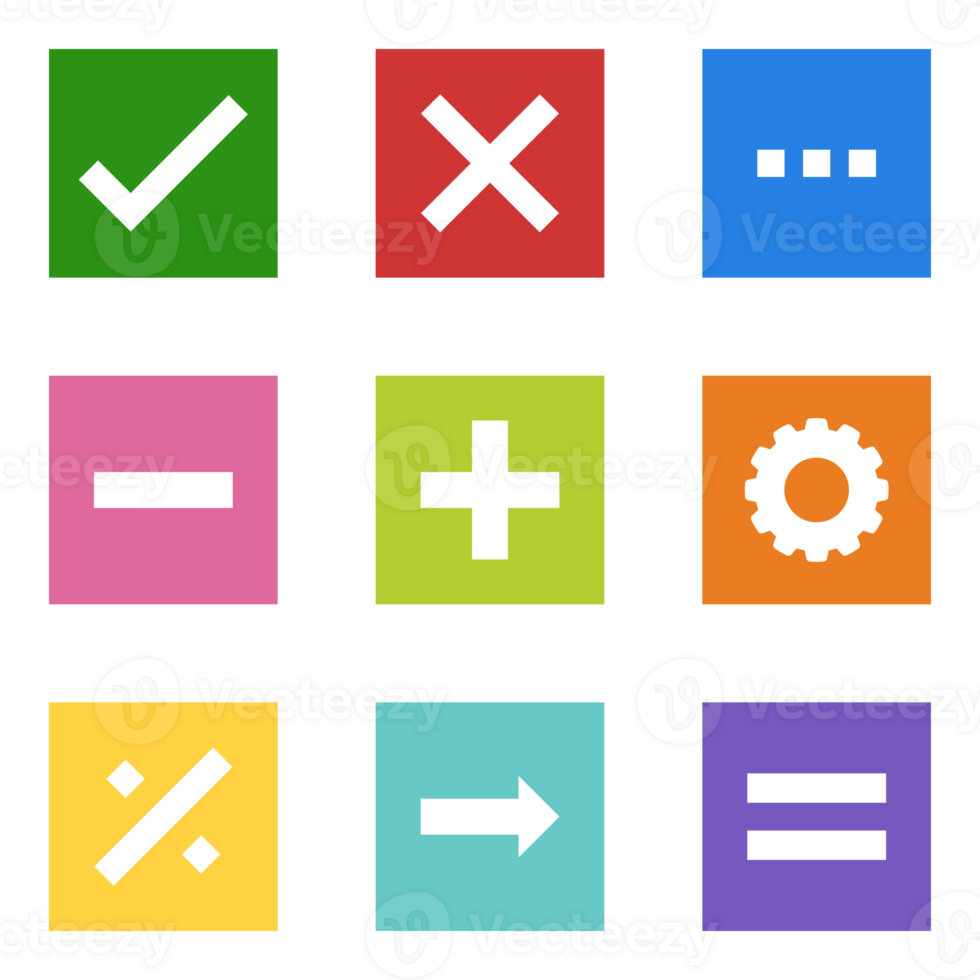 Mathematics right wrong customize square symbol icon png