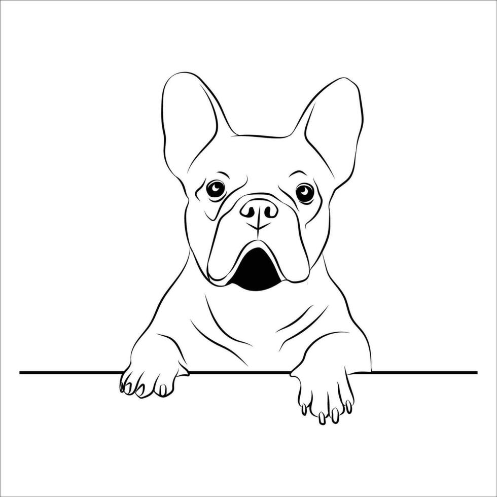 bulldog dog logo template, bulldog dog logo elements vector