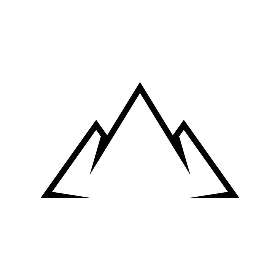 mountain logo element, mountain logo template, mountain icon vector