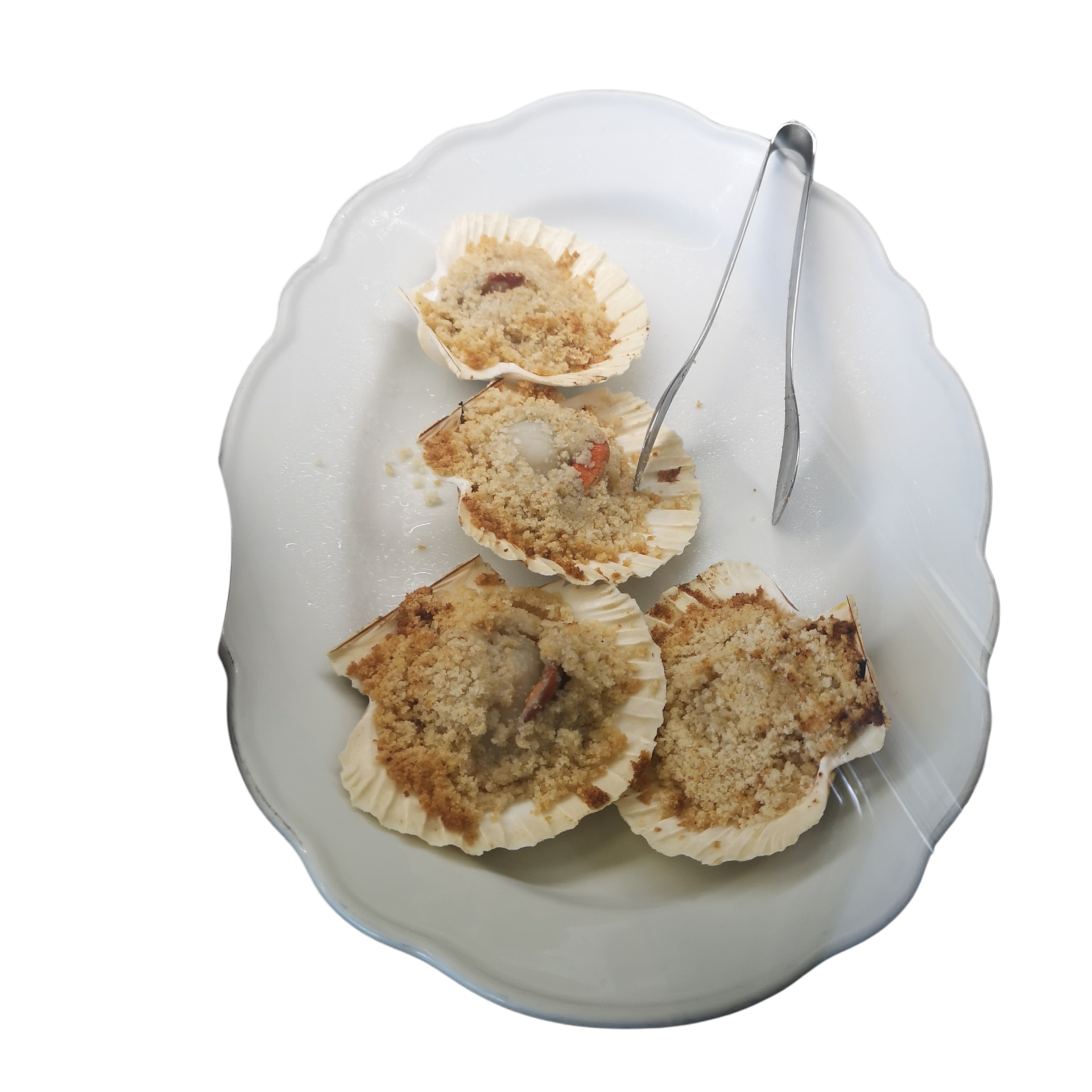 Scallops au gratin dish with shells 33885349 PNG