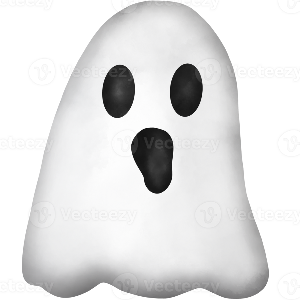 Watercolor Halloween Ghost png