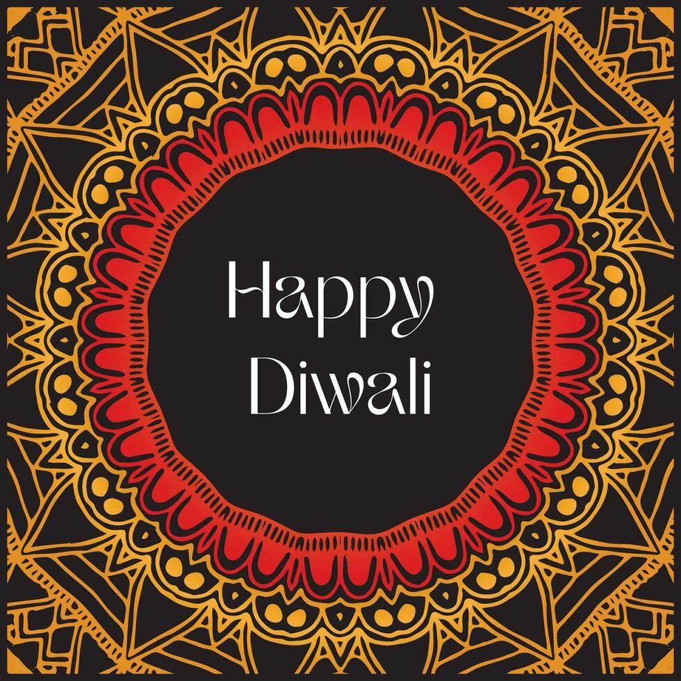 Indian festival Happy Diwali with Diwali props, holiday Background, Diwali celebration greeting card, vector illustration design.