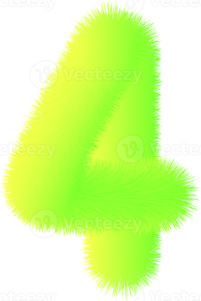 número ilustración. mano dibujado imagen png