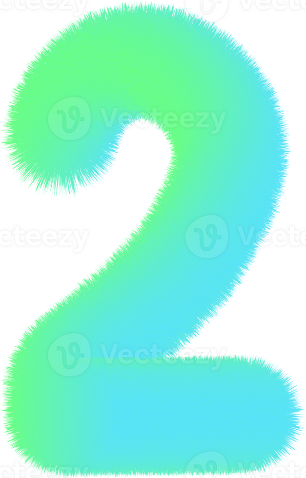 Number illustration. Hand drawn picture png