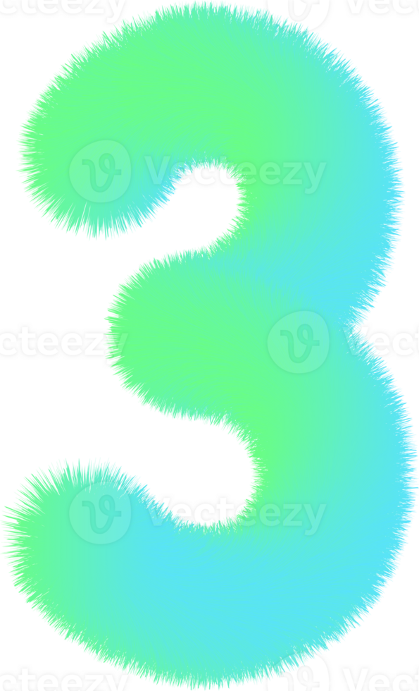 Number illustration. Hand drawn picture png