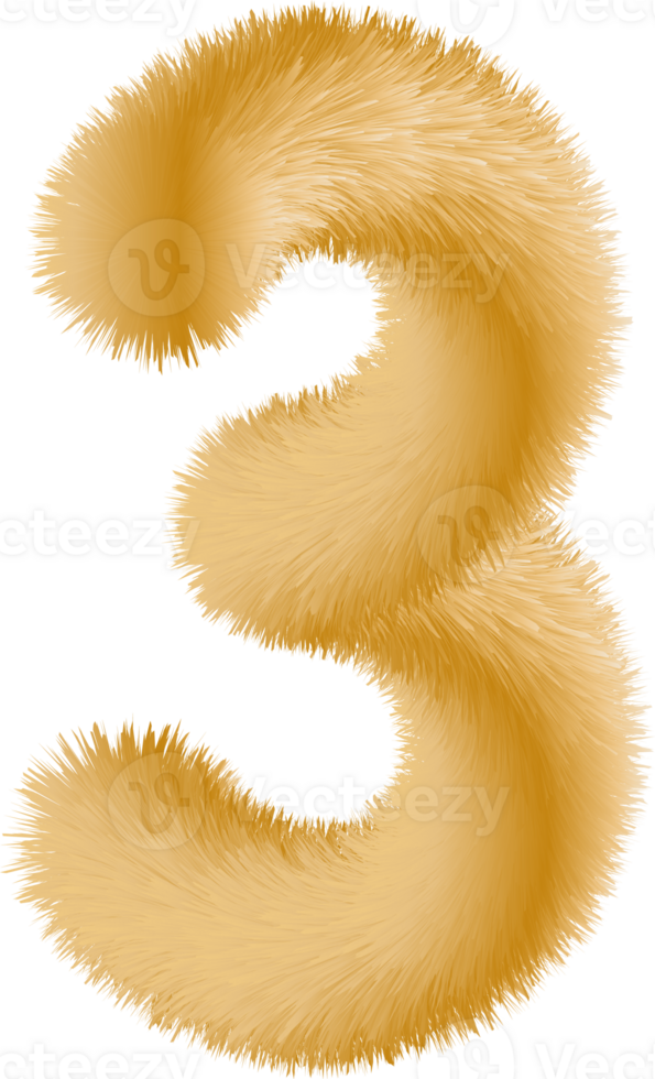 Number illustration. Hand drawn picture png