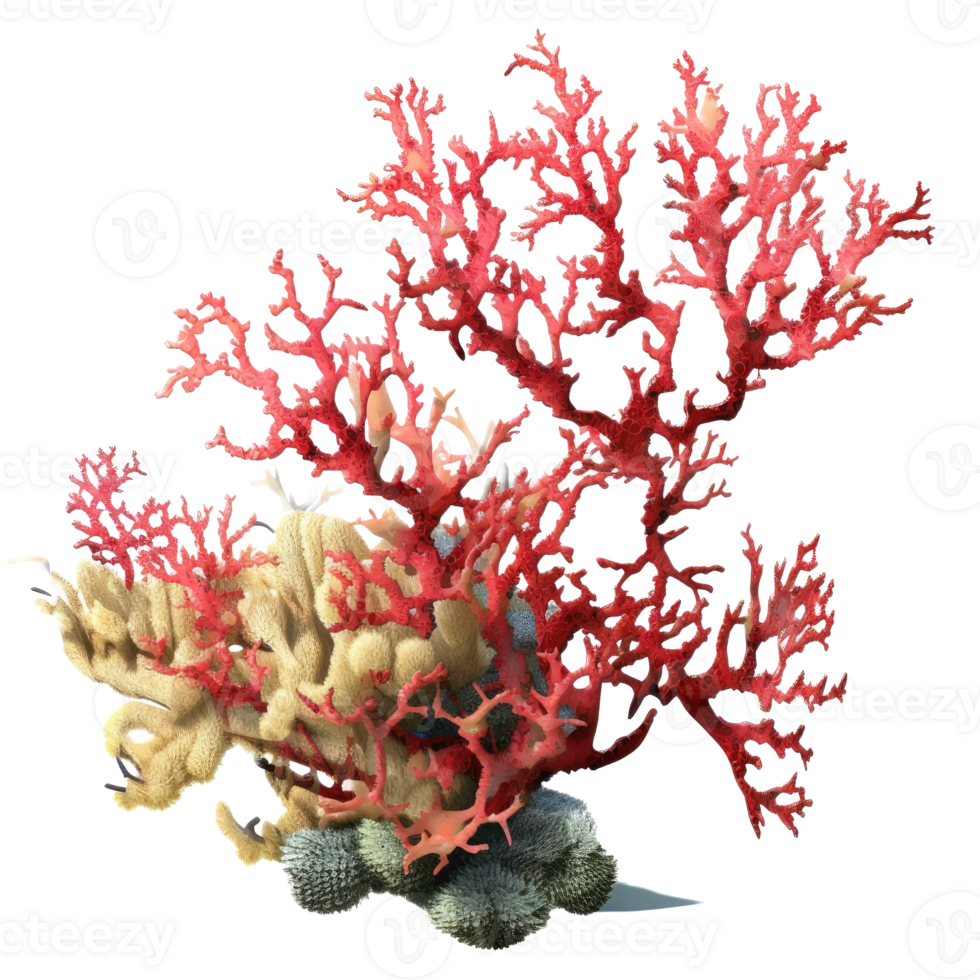 vertakking koralen besnoeiing uit, ai generatief png