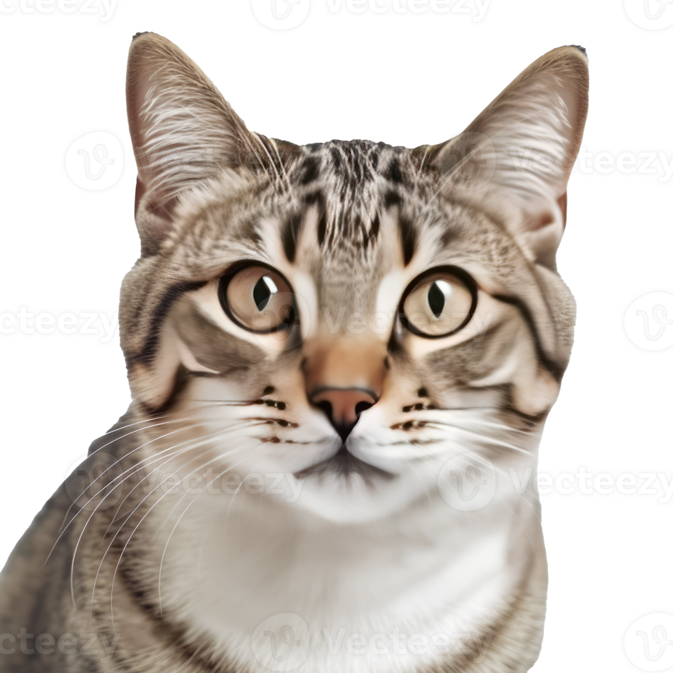 Cat Face cut out, AI Generative png