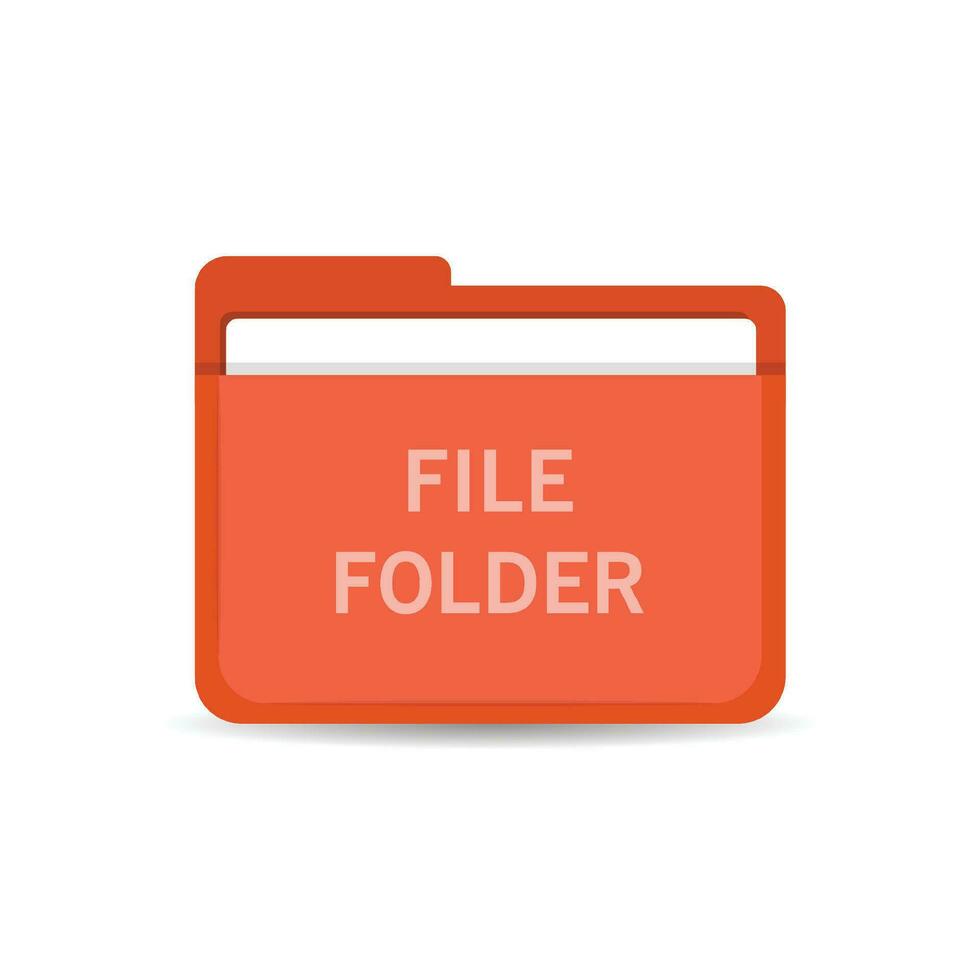 Red file folder icon document symbol isolated vector illustration. 33885939 Vector Art at Vecteezy