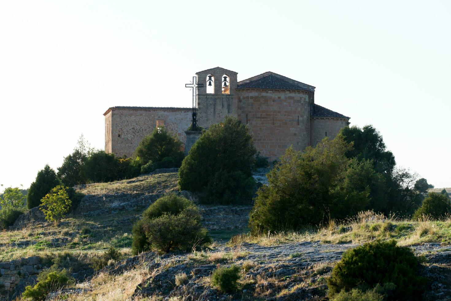 Saint Frutos church, in Hoces de Duraton, Segovia photo