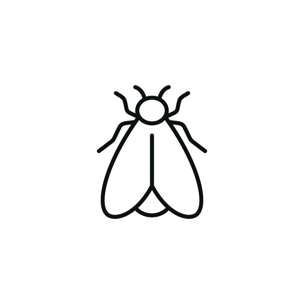 Fly line icon isolated on white background vector