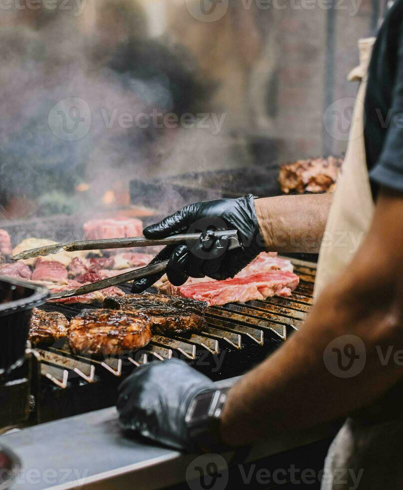 Excellent cuts of top quality Galician beef photo