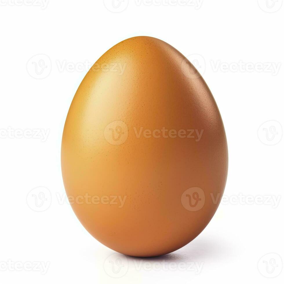 Egg isolated on white background. AI Generated photo