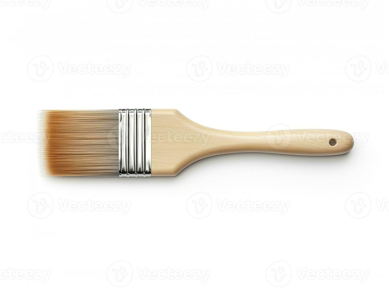 Paintbrush isolated white background. AI Generated photo