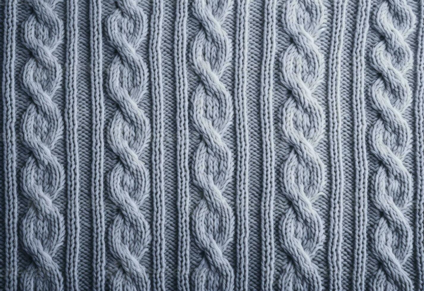 Knitted sweater texture, background with copy space. AI Generated photo