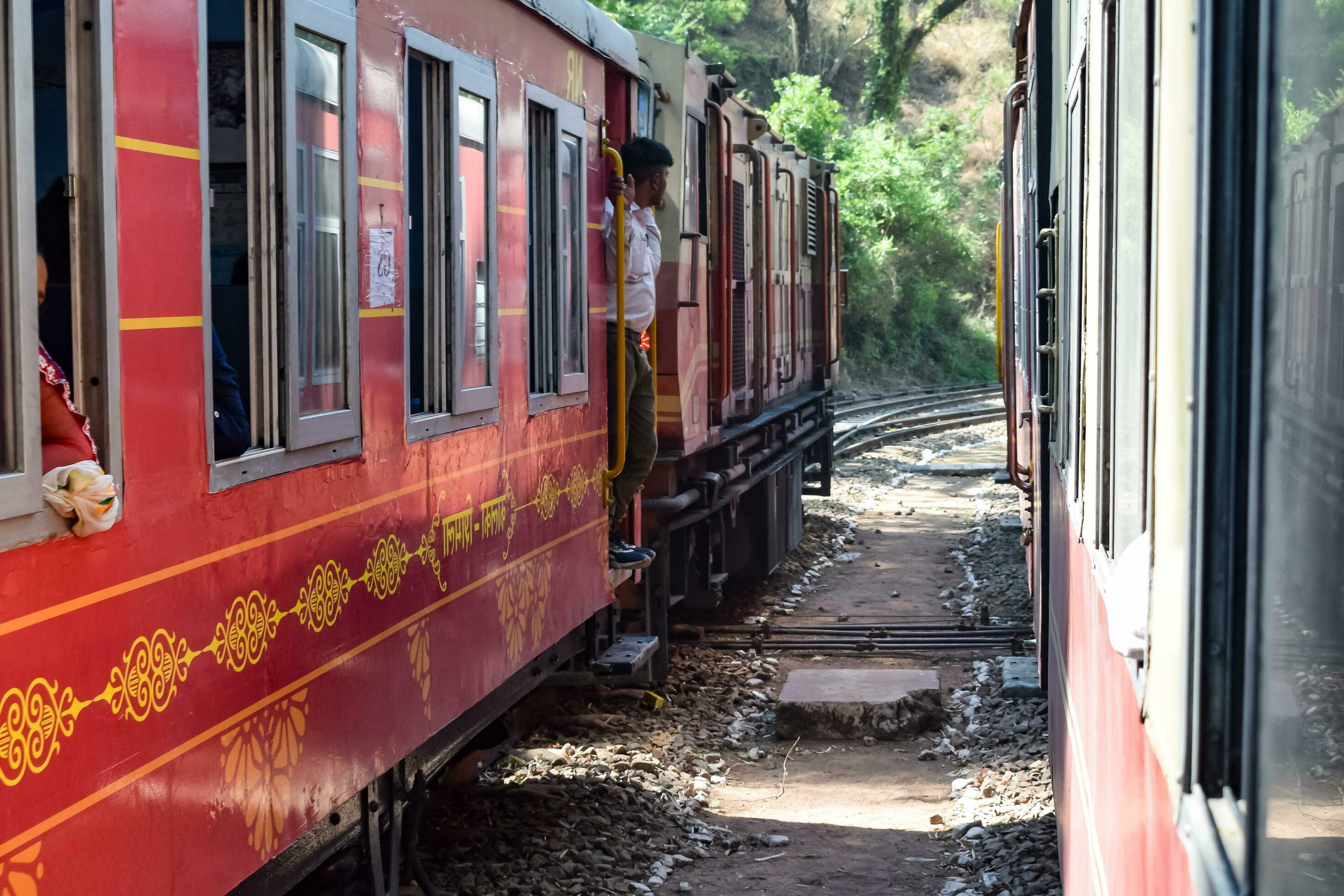 Shimla, Himachal Pradesh, India August 14, 2023 Toy train Kalka