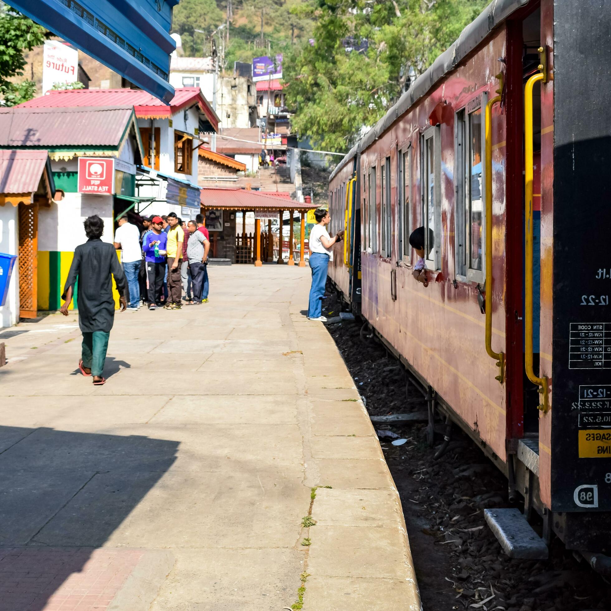 Shimla, Himachal Pradesh, India August 14, 2023 Toy train Kalka