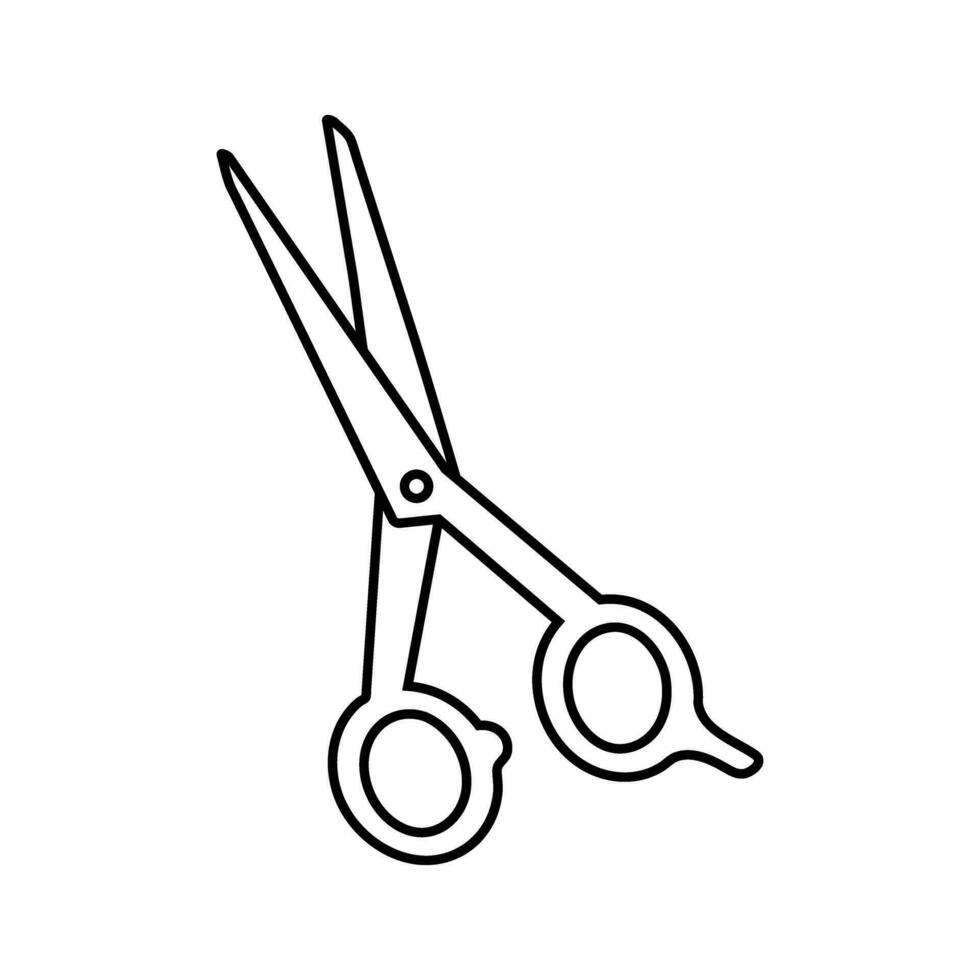 Scissors vector icon. cut illustration symbol. Hairdressing sign.