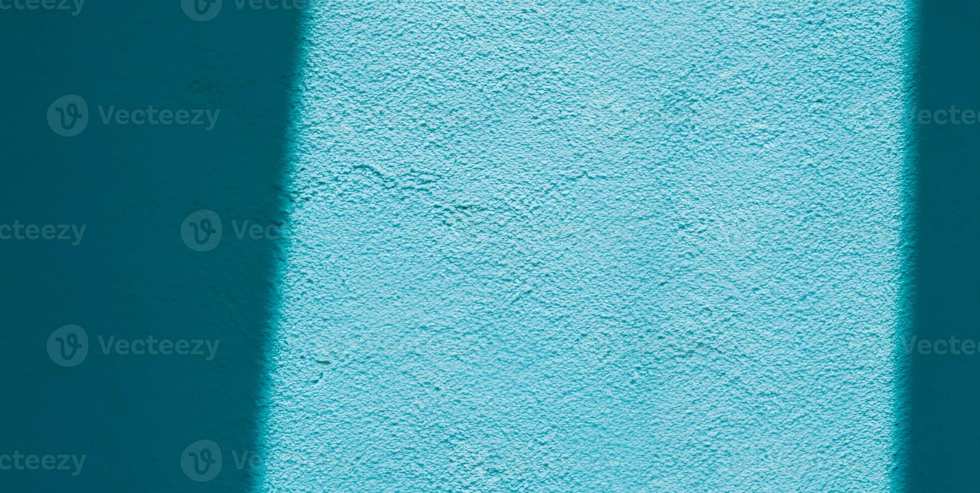 Minimal abstract light blue background for product presentation. Shadow and light from windows on plaster wall. AI Generative photo