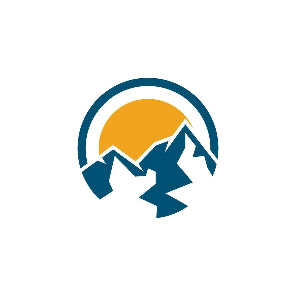 Mountain icon Logo vector