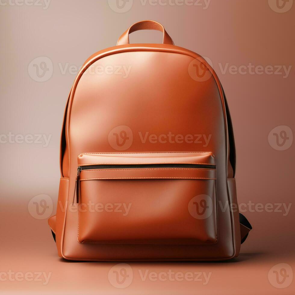Front image of backpack for mockup purposes Generative AI photo
