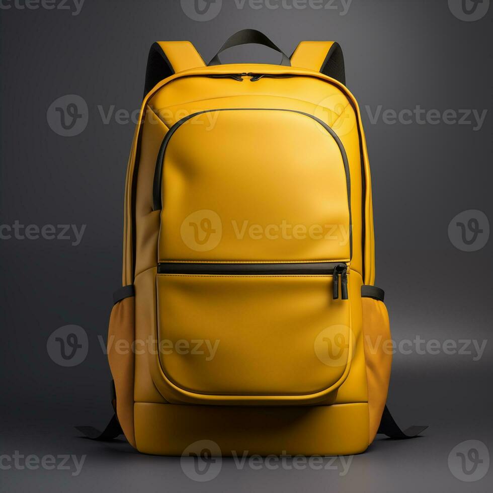 Front image of backpack for mockup purposes Generative AI photo