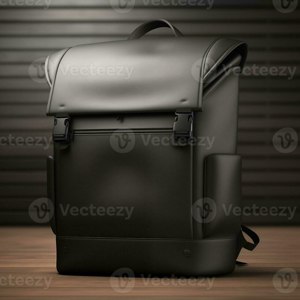 Front image of backpack for mockup purposes Generative AI photo