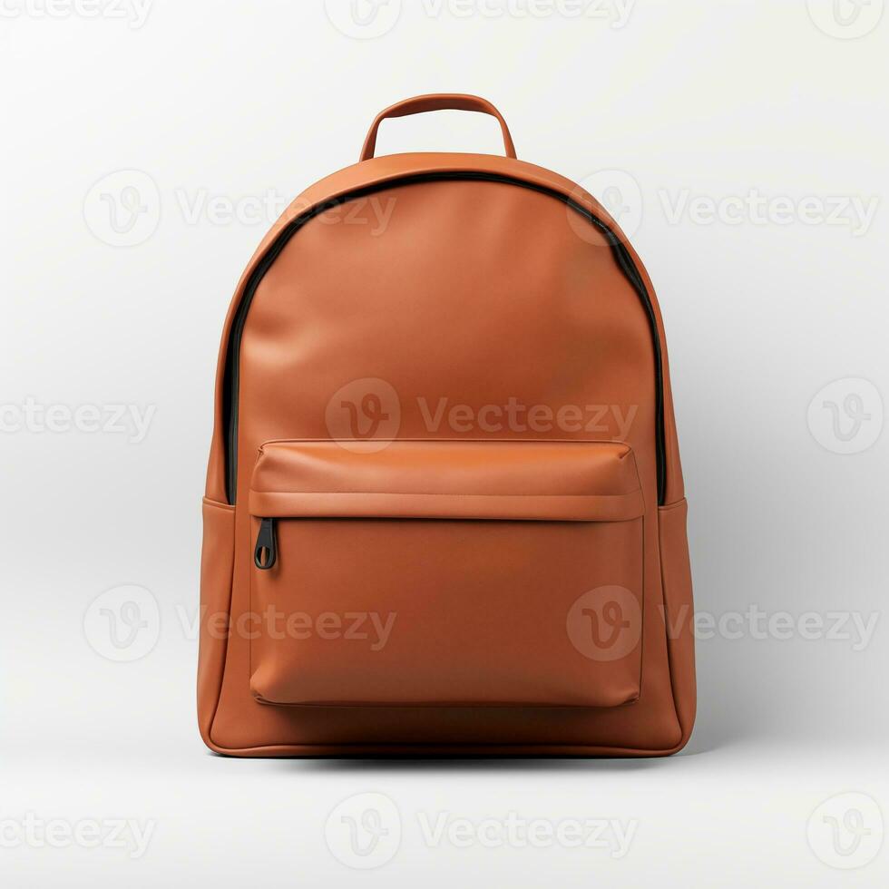 Front image of backpack for mockup purposes Generative AI photo