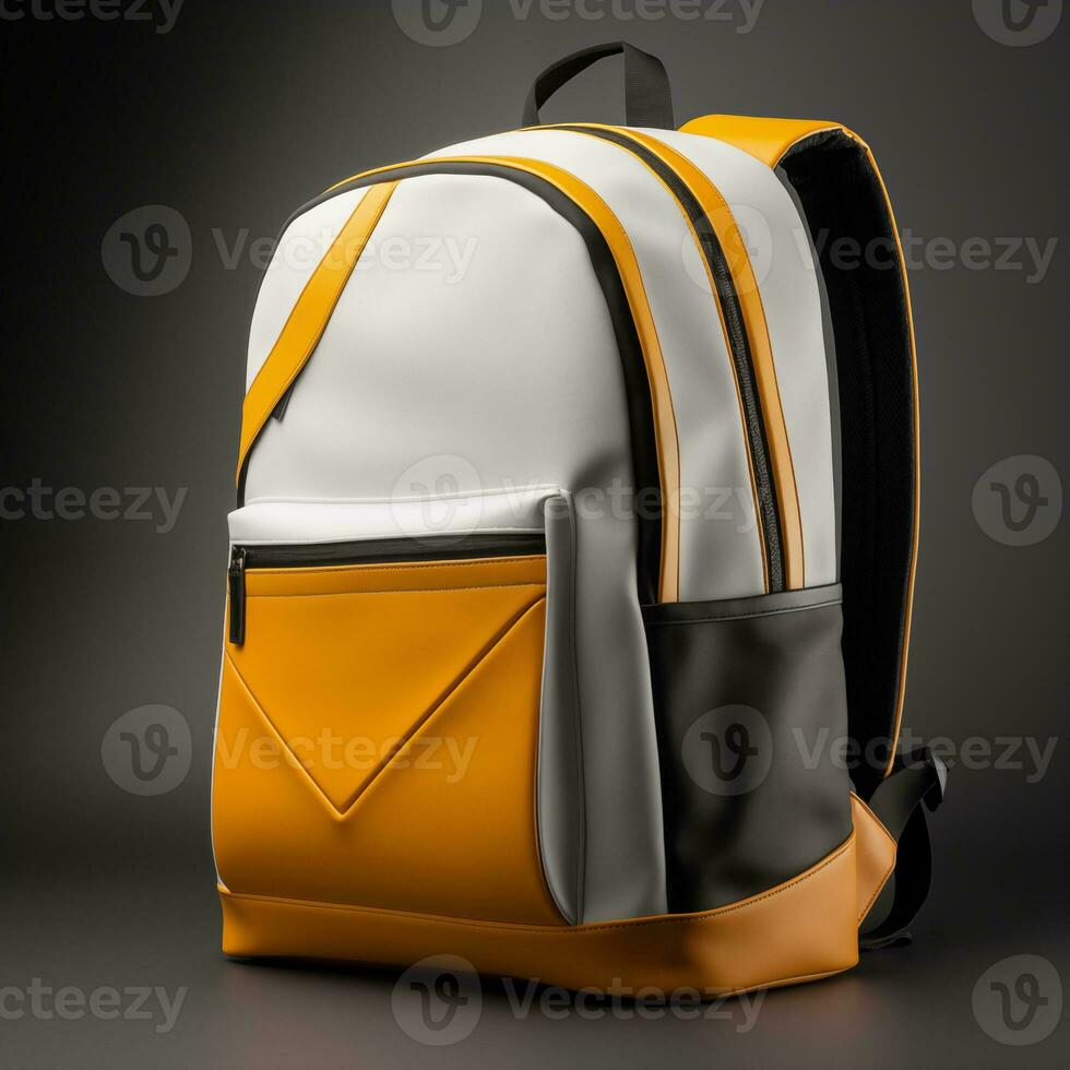 Front image of backpack for mockup purposes Generative AI photo