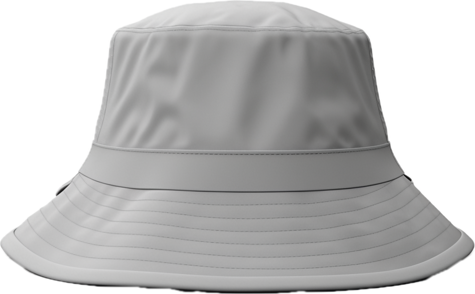 Gray bucket hat png with AI generated.