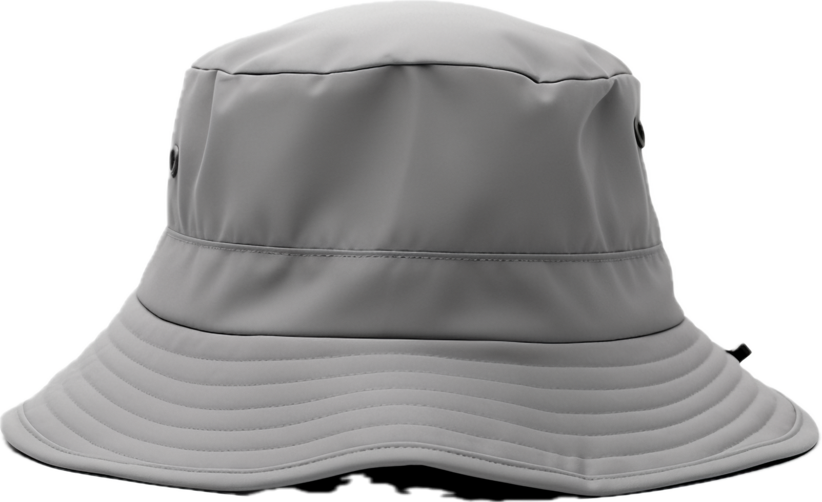 Gray bucket hat png with AI generated.
