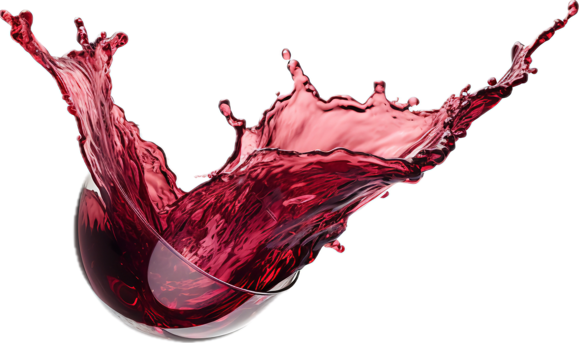 Red wine splash png with AI generated. 33888600 PNG