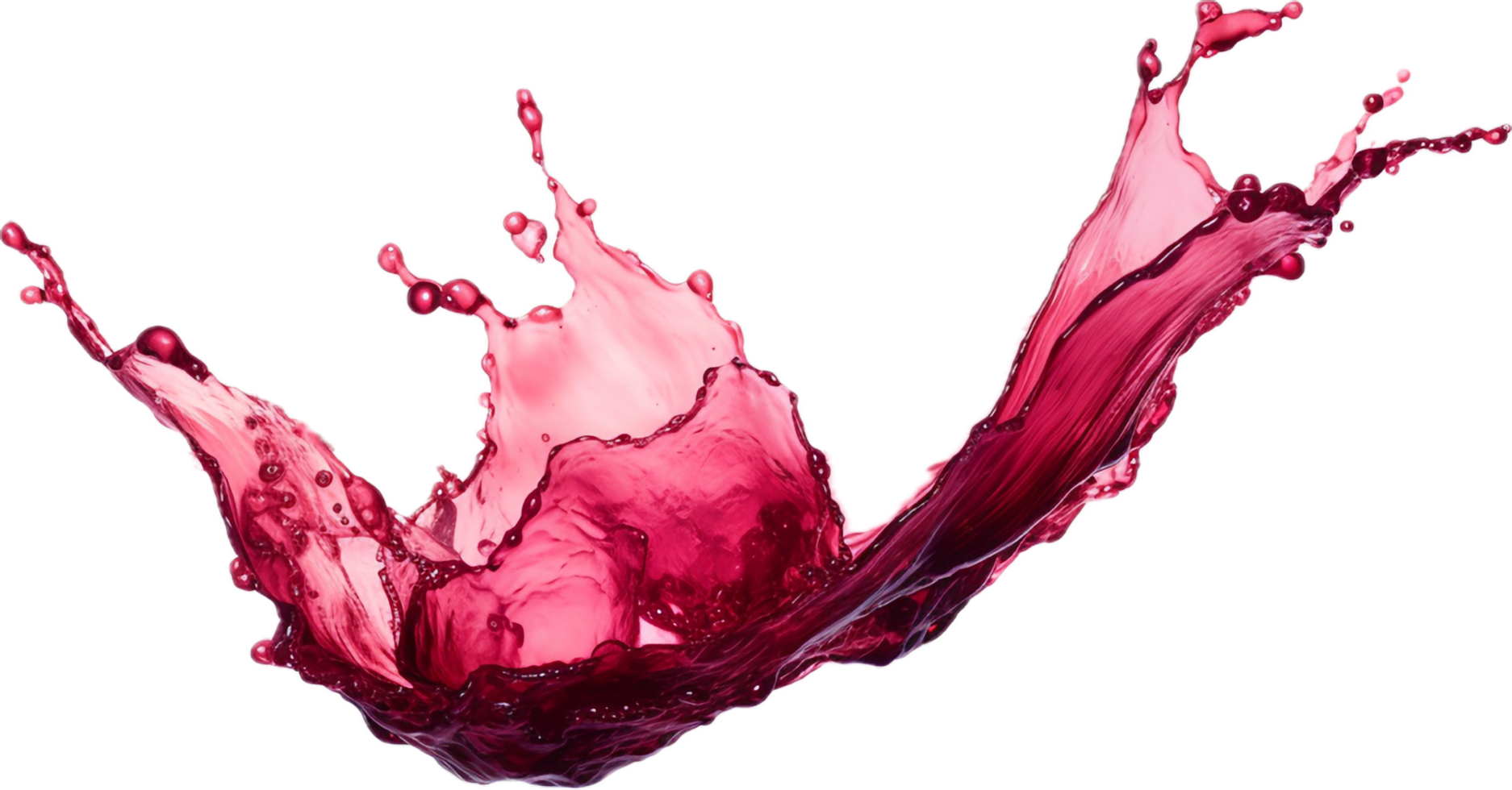 Red wine splash png with AI generated.