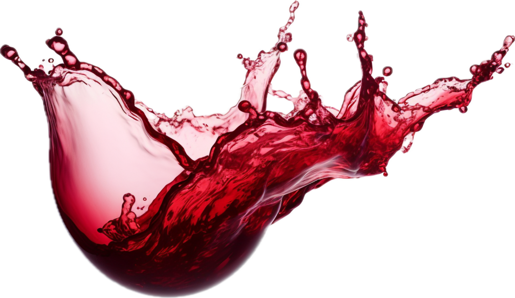 rouge du vin éclaboussure png avec ai généré.