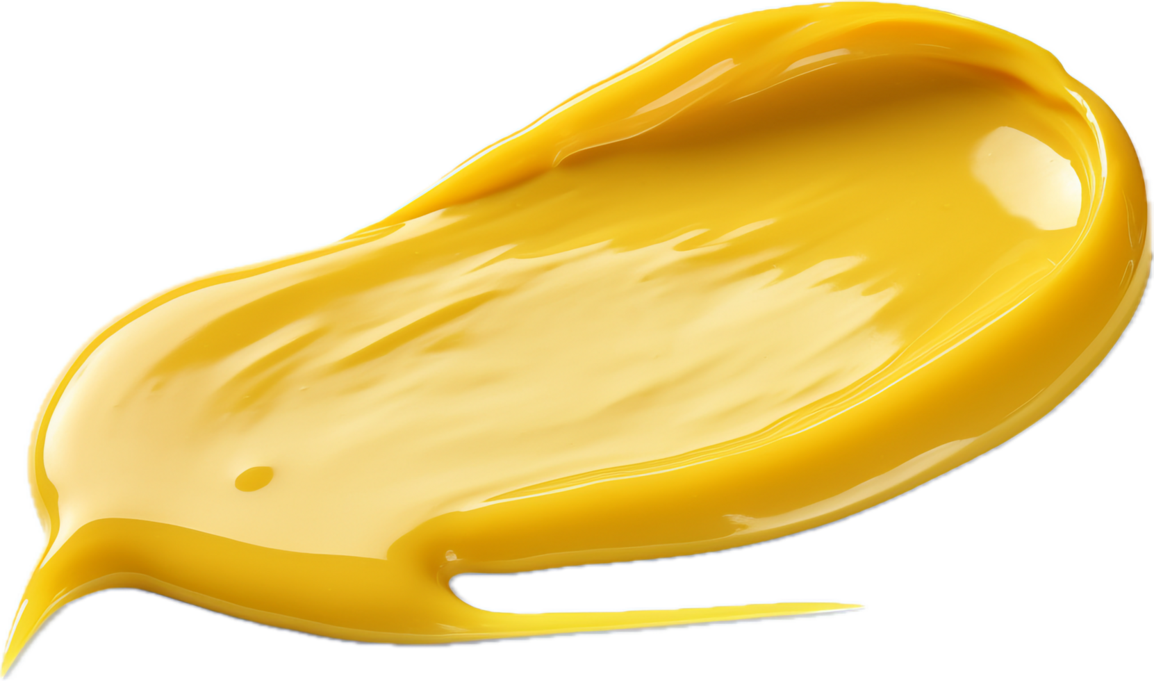 Dripping mustard smear png with AI generated.