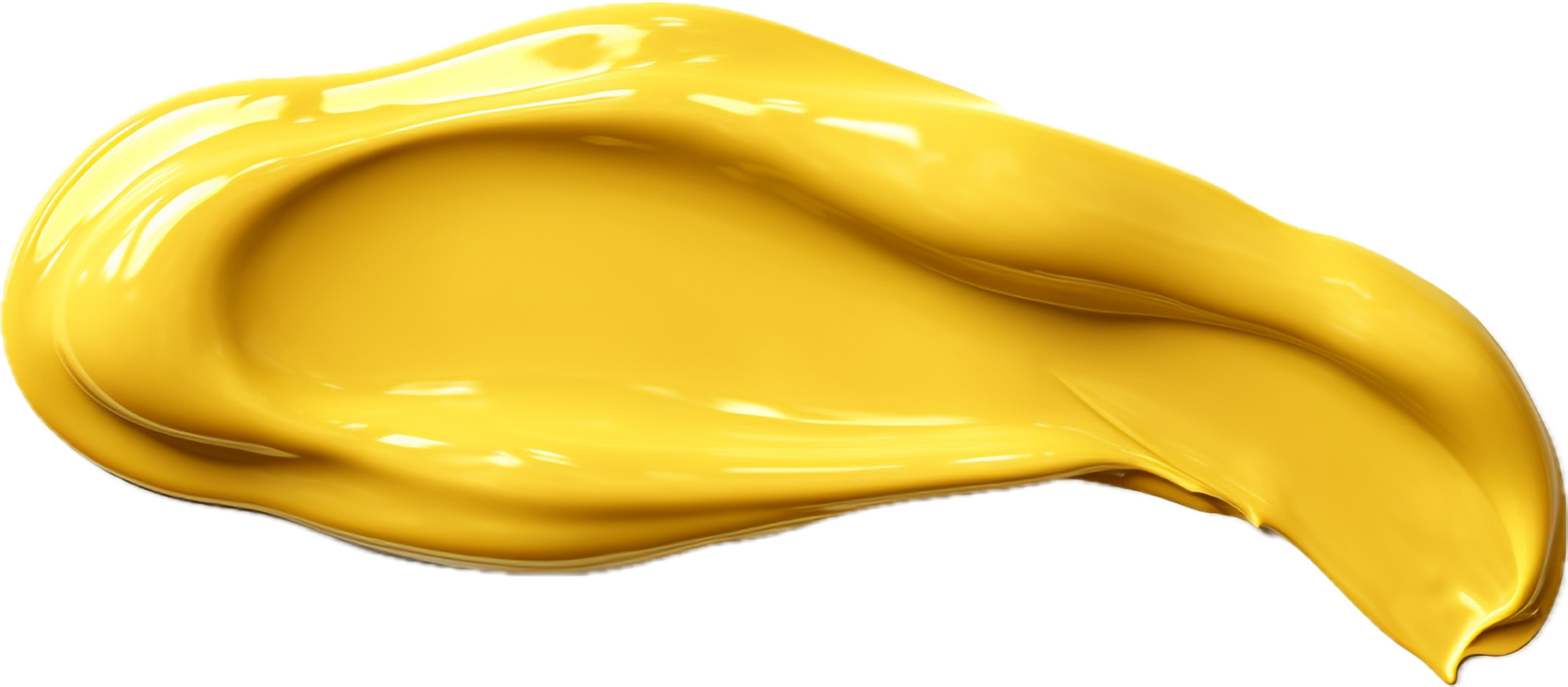 Dripping mustard smear png with AI generated.