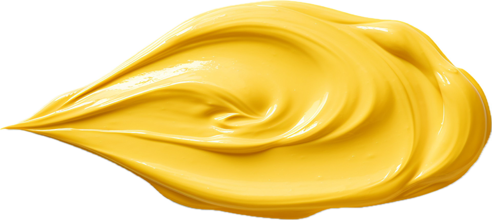 Dripping mustard smear png with AI generated.