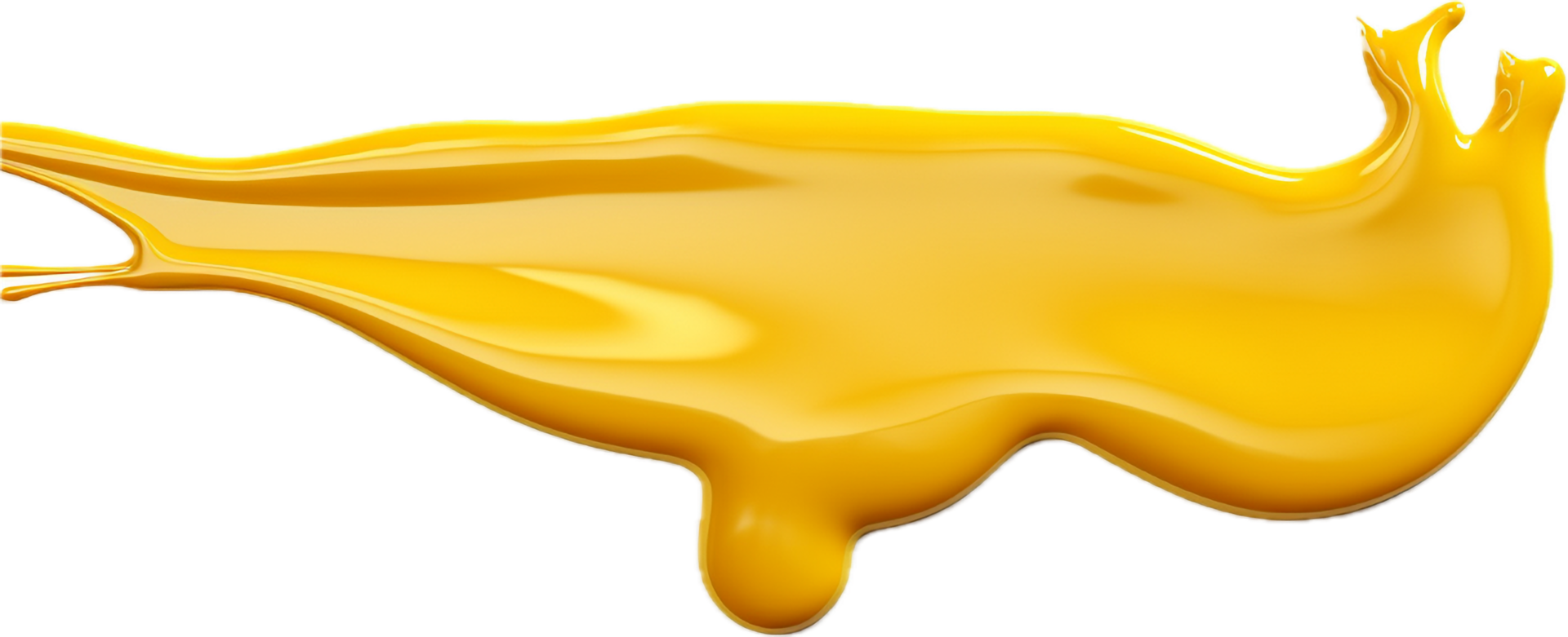 Dripping mustard png with AI generated.