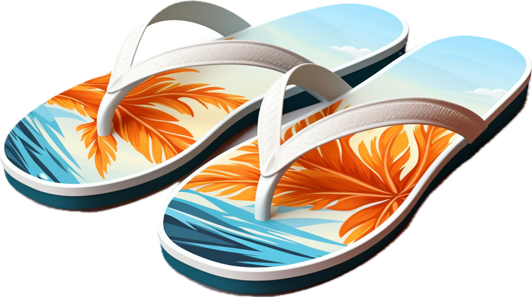 Flip flop png with AI generated. 33888901 PNG