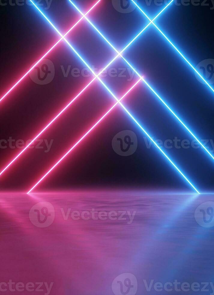 abstract futuristic background with pink blue glowing neon moving high speed wave lines and bokeh lights. Data transfer concept Fantastic wallpaper , photo